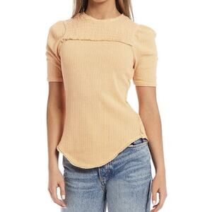Free People We The Free Apricot Delicious short-sleeve tee Size XS